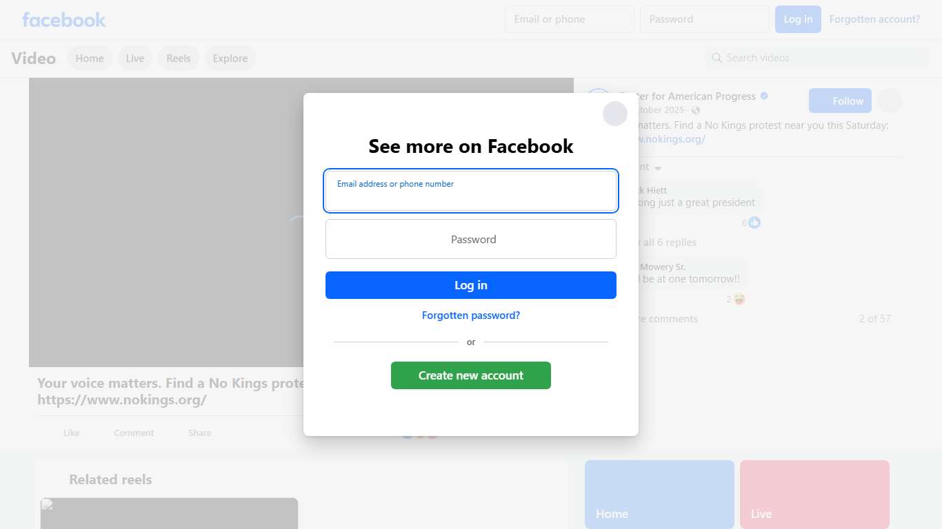 Your voice matters. Find a No Kings protest near you this Saturday: https://www.nokings.org/ Center for American Progress Facebook