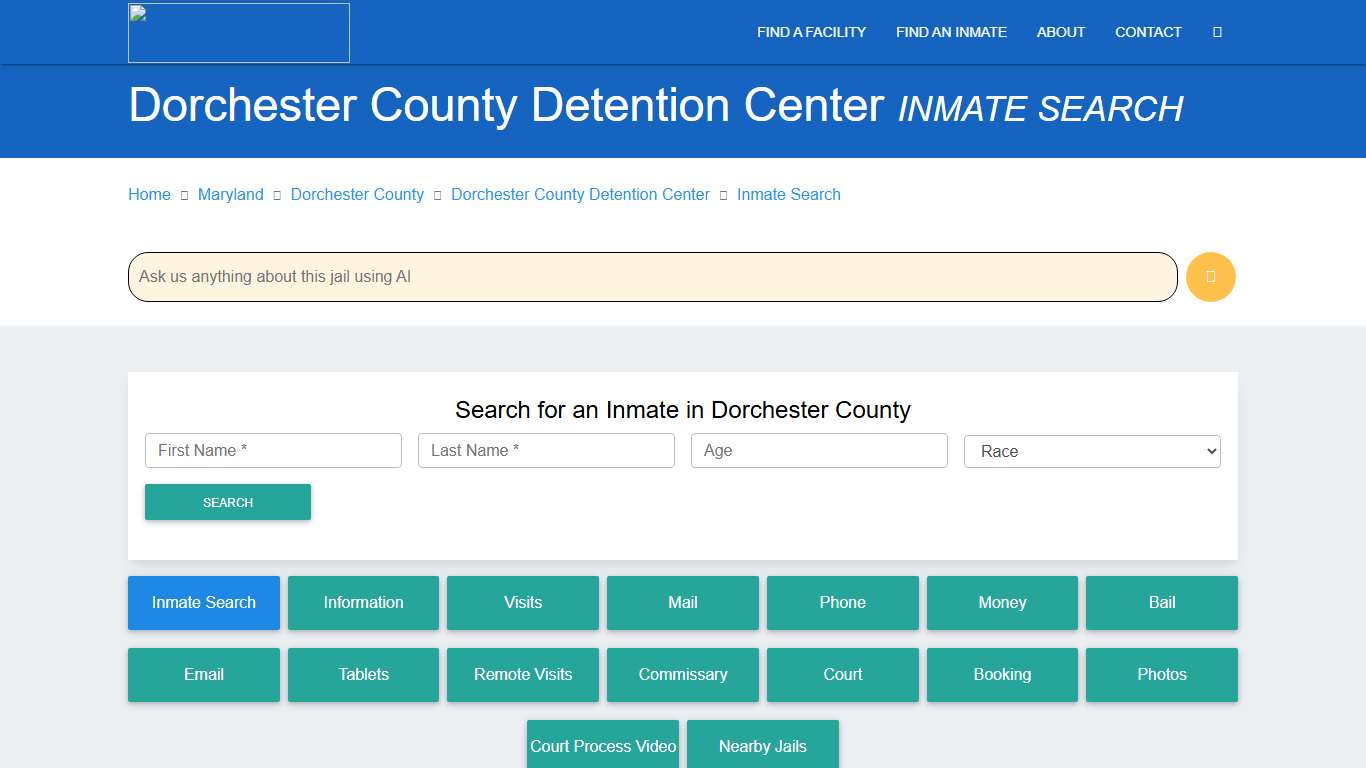 Dorchester County Inmate Search & Roster Find Inmates MD